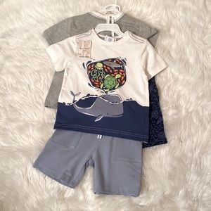 TOMMY BAHAMA Kids Boys 4 Piece Mix & Match 2 Shirts & 2 Shorts Sz 18 Months NEW